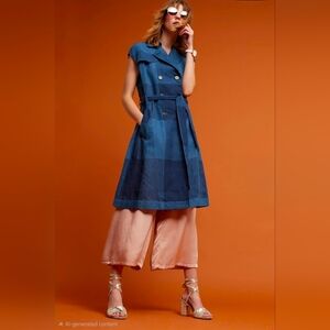 Anthropologie Eva Franco Neele trench dress